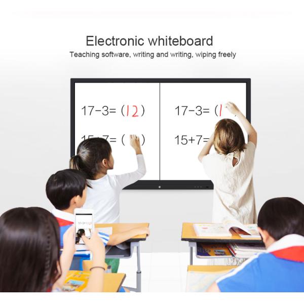 55 - 86 Inch Movable OPS Touch Screen Smart LCD Whiteboard Kiosk Android School Education Board
