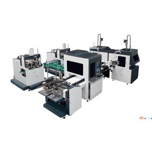 Buy cheap Bi-Channel Intelligent Fully Automatic Rigid Box Making Machine For Plastic Pu Box product