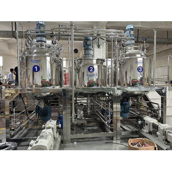 High Shear Homogenizing Vacuum Emulsifier Mixer Lotion Emulsifying Machine