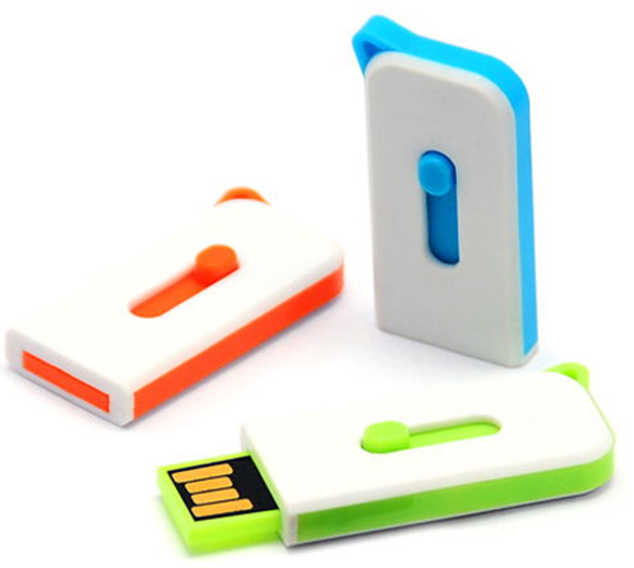 Colored Mini USB Flash Disk Plastic Material 3 Year Warranty Guaranteed