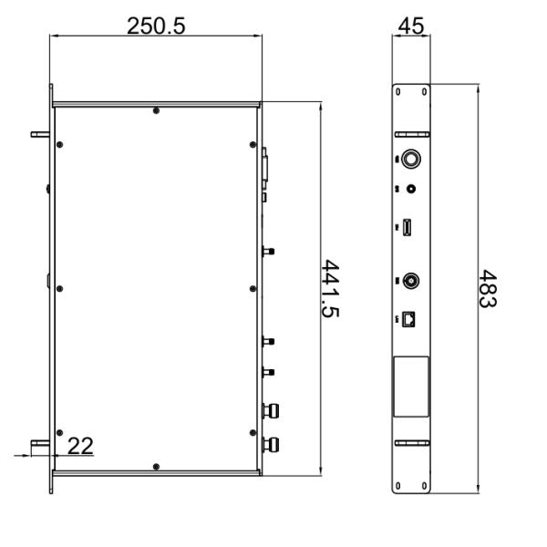 LKAV3307 4W Police Long Distance 1U Shipborne IP MESH MIMO Radio