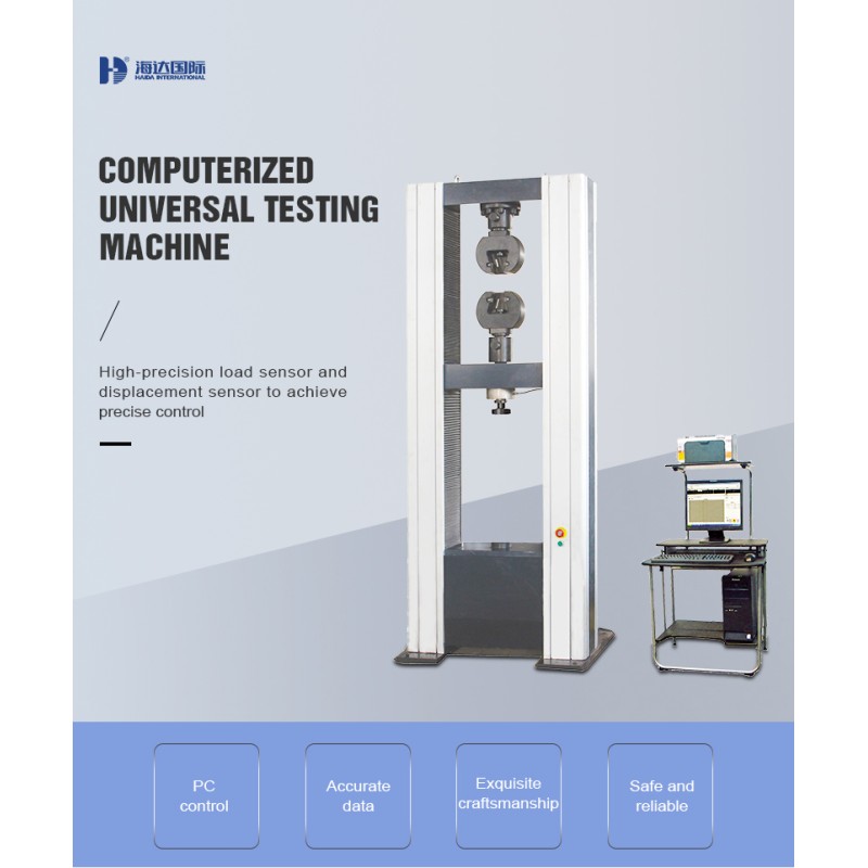 100kn Computer Electronic Laboratory Universal Testing Machine and Pressure Material Strength Tension Test Machine