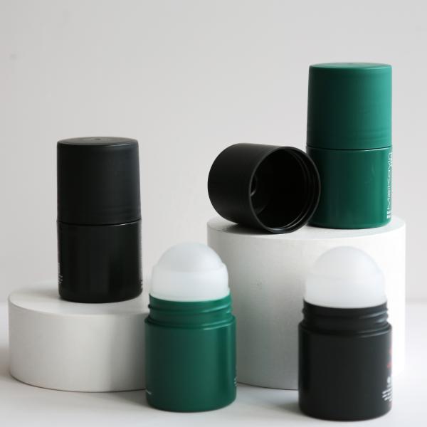 Custom Round / Square Green Perfume Bottle 10Ml Essential Paste Roll On Bottles
