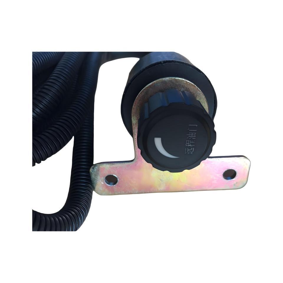 DZ91189570006 Heavy Truck Remote Accelerator Control Unit Knob Type Engine Speed Regulator With Long Flexible Corrugated Cable And OEM Direct Plug