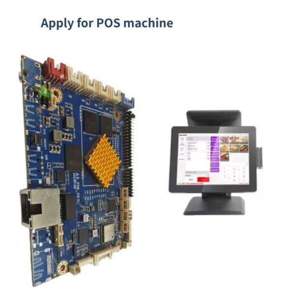 LVDS Embedded Motherboard I2C /USB Interface TP POS PCBA Motherboard Android OS