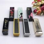 Waterproof Paper Gift Boxes Cosmetic Embossed Packaging Zipper Top For Lipstick