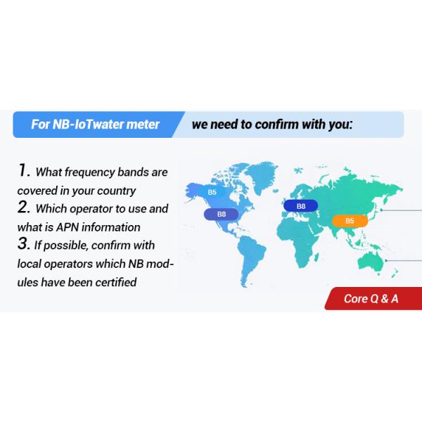 Intelligent Valve Control NbIoT Water Meters Brass Body
