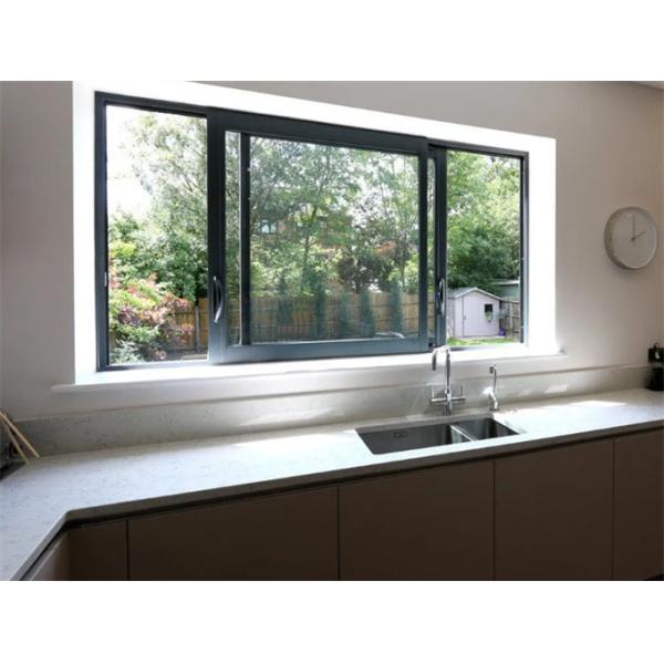 Good Customized Thermal Break Aluminum Horizontal Sliding Windows With Aluminum Frame