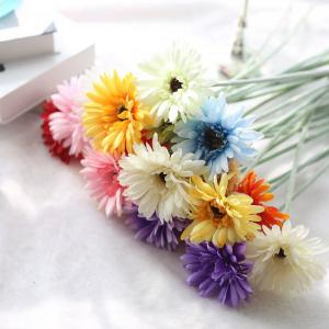 Buy cheap Commercial Gerbera Daisies Artificial Plastic Flowers Fresh Pastoral Style product