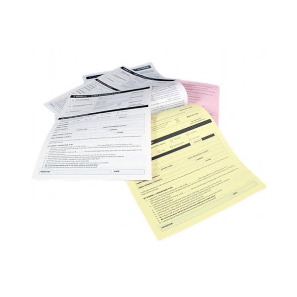 white or colored Carbonless NCR Paper for office documents printing