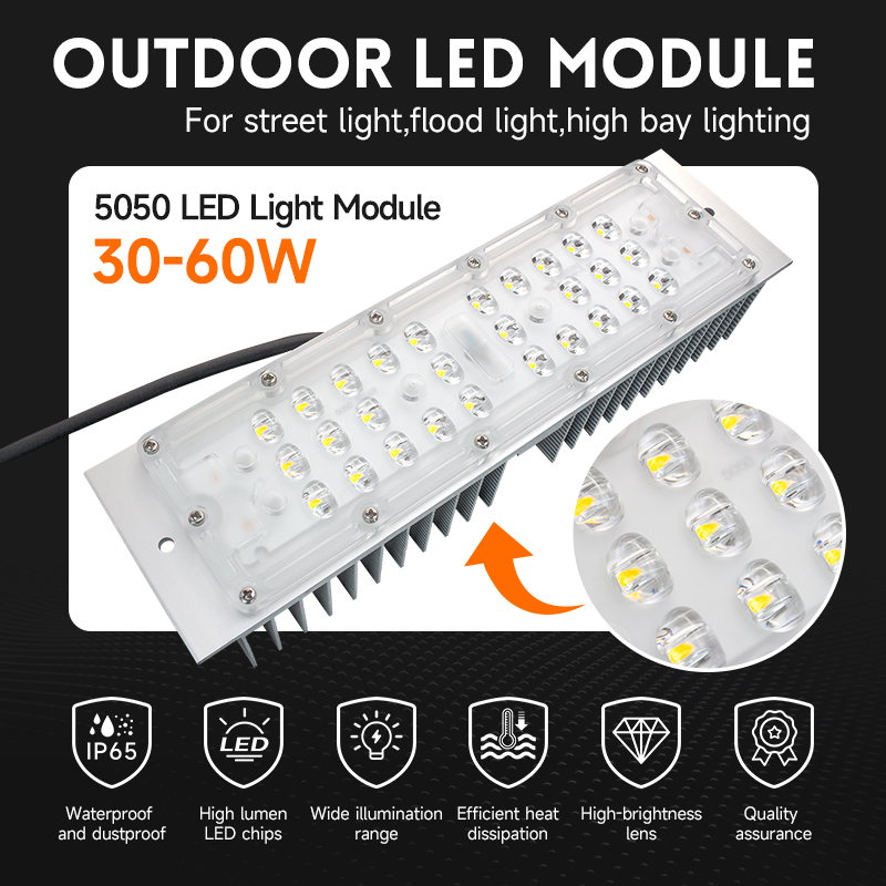 Wide-angle 48V IP66 Waterproof Dimmable LED Lamp Board LED Module for Single-vehicle street light, multi-vehicle street light,and Landscape Lighting