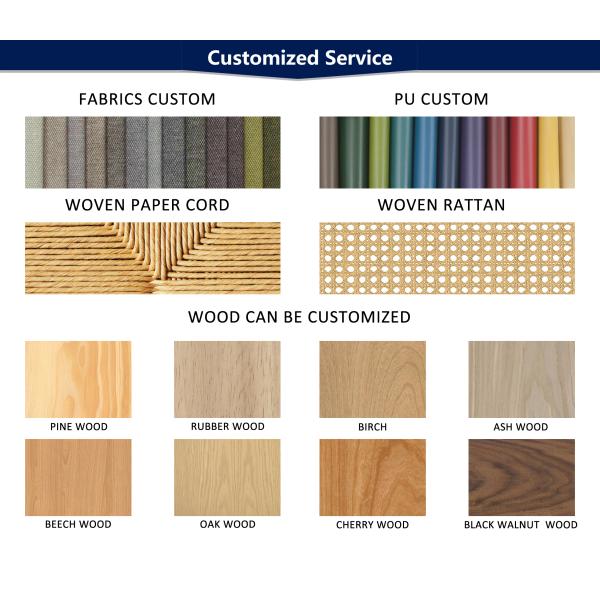 Modern Dining Furntiure Solid Wood PU Leather Bar Chair for Restaurant Furniture