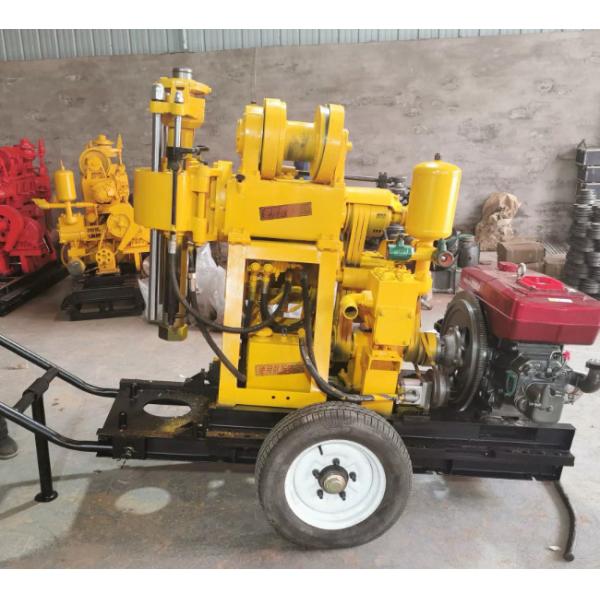 100meters Depth Crawler Mounted Drilling Rig For Exploration Drilling Hole Diameter 100mm