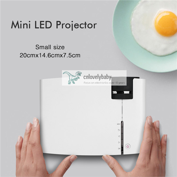 Home theater HD Mini Projector Optional Wired Sync Display For Iphone Smart Android Phone