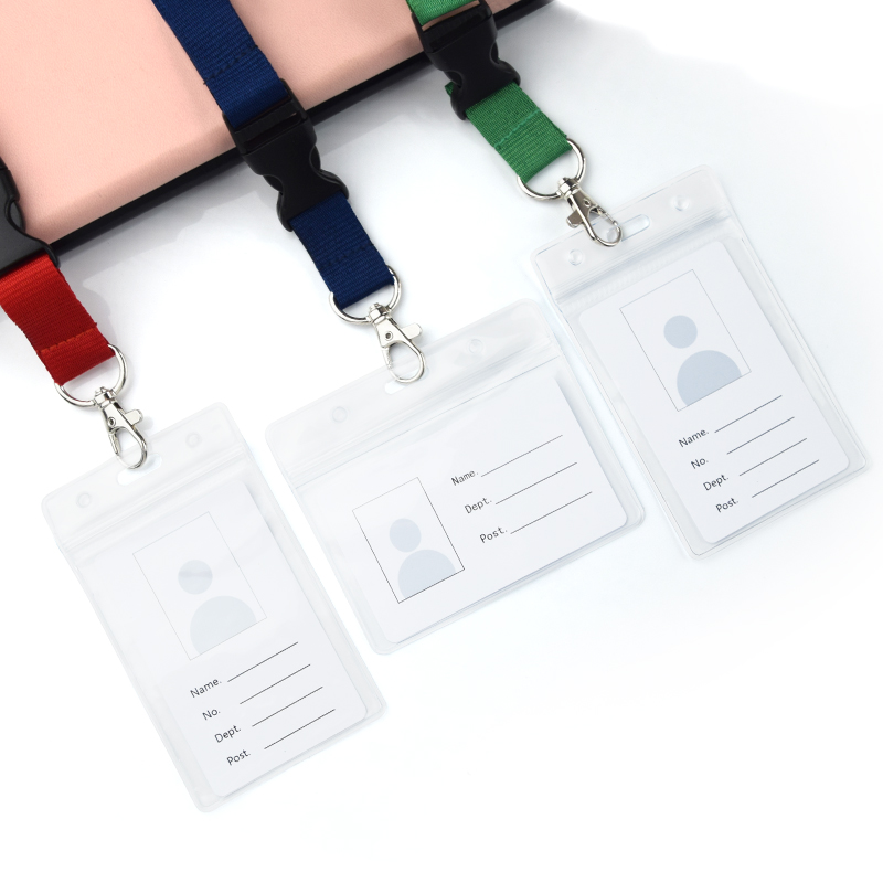 Eco Recycled Polyester Neck Strap With Detachable Clasp For ID & Keys