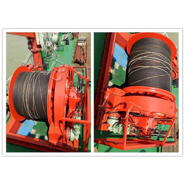 Single Drum Marine Hydraulic Winch , Windlass Mooring Winch BV ISO Standard