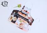 Polyester Digital Printed Houseware Items Canvas Kitchen Apron With Pockets