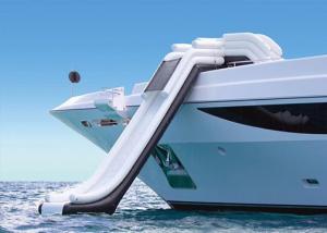 Buy cheap Customized PVC Tarpaulin Airtight Water Slide Inflatable Yacht Slide for yacht product