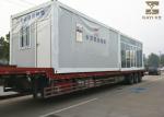 Two Stories Flat Pack Container House , Flat Pack Steel Containers With Rain