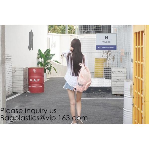 Custom Promotion New Design Foldable Travel Bag Waterproof Polyester Nylon Backpack,420D Polyester leisure school backpa