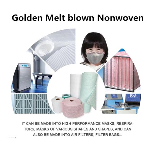 Custom 25gsm Melt Blown Polypropylene Filter N95 Mask Filter Material