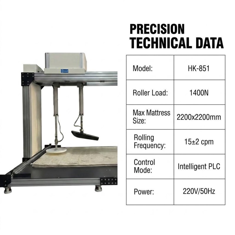 All-in-one Mattress Mechanical Performance Testing Machine Roller Durability Edge Load Soft Hardness Detector