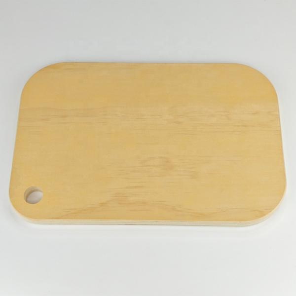 Rounded Rectangle Design Custom Wood Cutting Board DIY Sublimation Kitchen Chopping Block With Hanging Hole