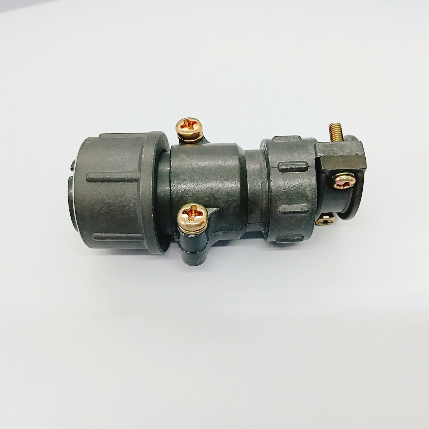 Circular Aviation Connector P Series 3 Pin Thread Locking Square Flange Panel Mount Male Receptacle P20J3A
