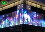 P10.42 indoor Flexible Curved Transparent Curtain LED screen , OLED screen