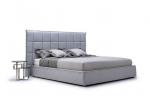 Italian Style Modern Upholstered Bed Fabric Room Furniture Customized Color