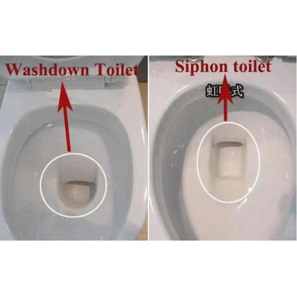 Adjustable Ceramic Toilet With Soft Closing Quick Release Seat 730 * 410 * 720 Mm