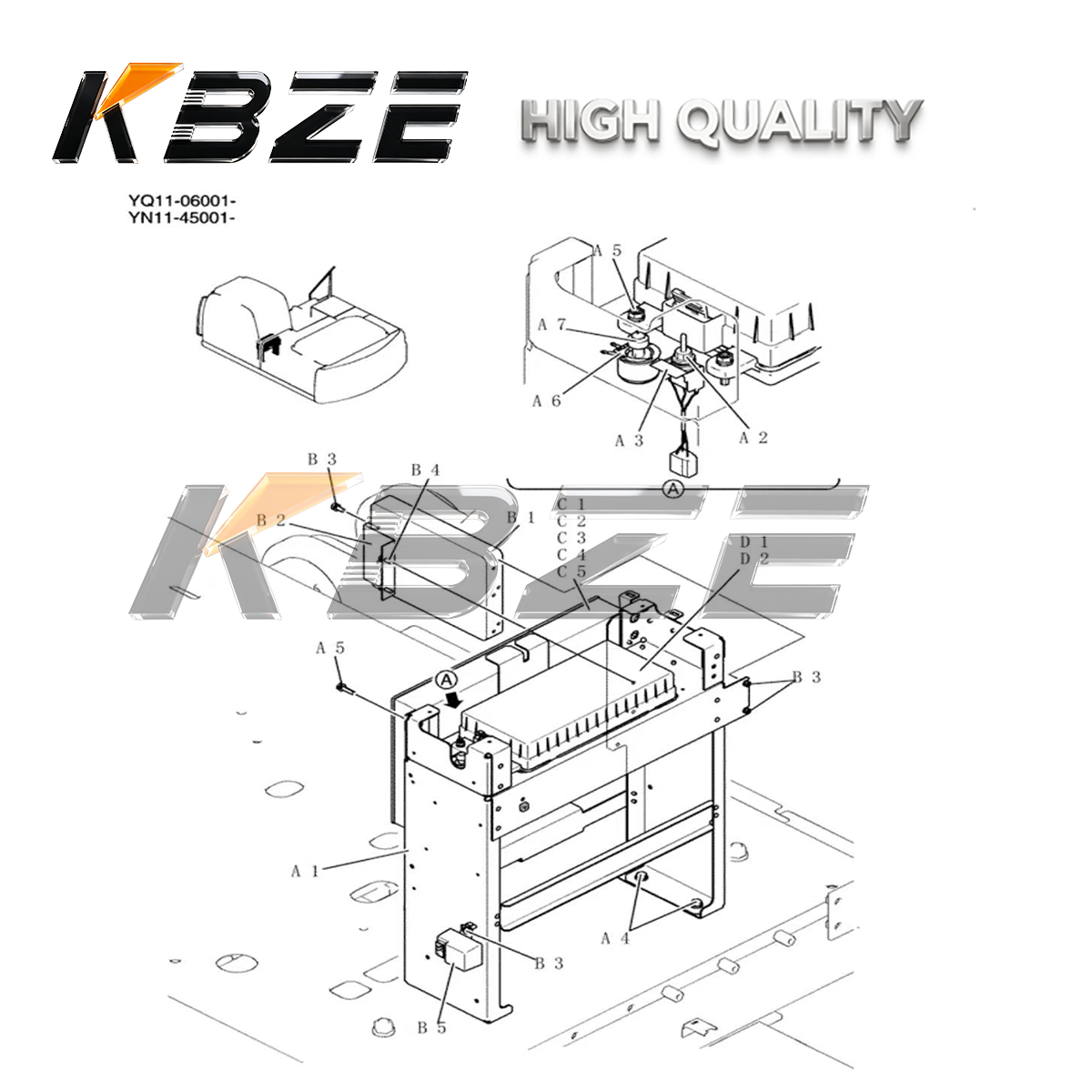 PRE-SHIPMENT TESTING ECU CONTROLLER YN22E00263S001 FOR HINO J05E ENGINE KOBELCO SK200-8