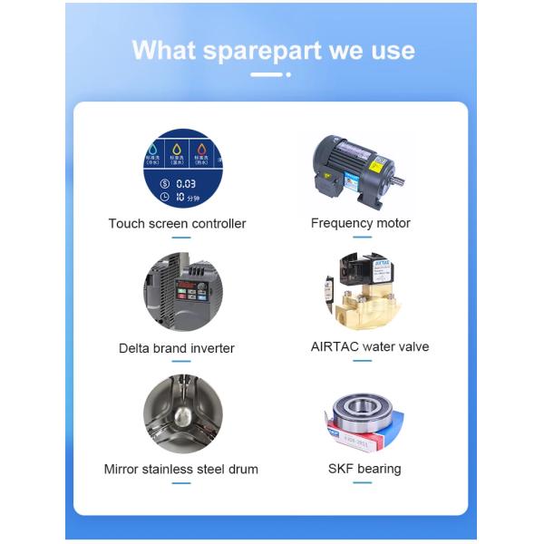 Fully Automatic Commercial Laundry 22kg*2 Stack Tumble Dryer Machines for Home University Hotel