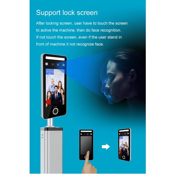 TCP/IP WiFi Cloud Access Control System Multi-Person Face Recognition Biometric Time Attendance Night Vision 5000/10000