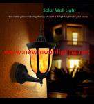 Solar Lights Flickering Flames Wall Lights 96 LED Solar Wall Lights Outdoor