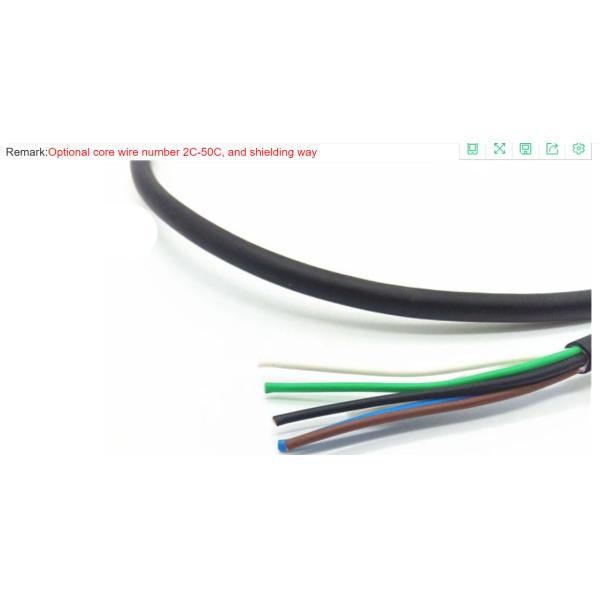 Industrial Control Braided Hook Up Wire Cable With PU Jacket UL20940