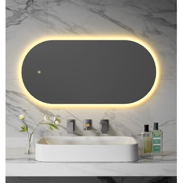 Dual-Touch Control Smart LED Bathroom Mirror With Anti-Fog Function Stepless Dimming