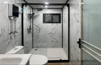 38.2m² Premium Expandable Container House (Wood Grain Finish)