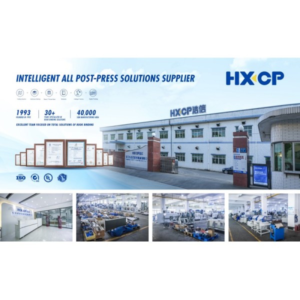 HX3000B Board Book Binding System With Data Input And Code Scan For Quick Changeover