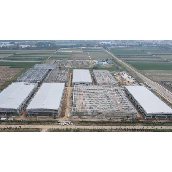 Clear Span Steel Pre Engineered Metal Building Column Framed Prefab Industry Prefab House