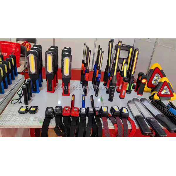 Cross-border Magnetic Working Lamp, Multi-angle Bend, Car Inspection Lamp, USB Charging, White Laser Zoom Flashlight