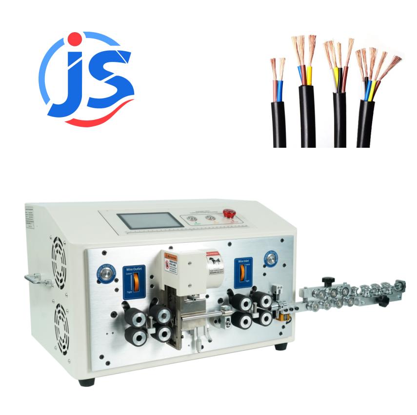 8-Roller Round Sheathed Cable Stripping Machine (Inner & Outer Double Layer Strip)