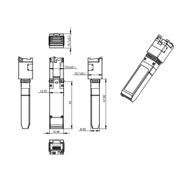 1.25G 10km Single Mode SFP Transceiver Fiber Optic Transceiver for Optical Transmission Systems