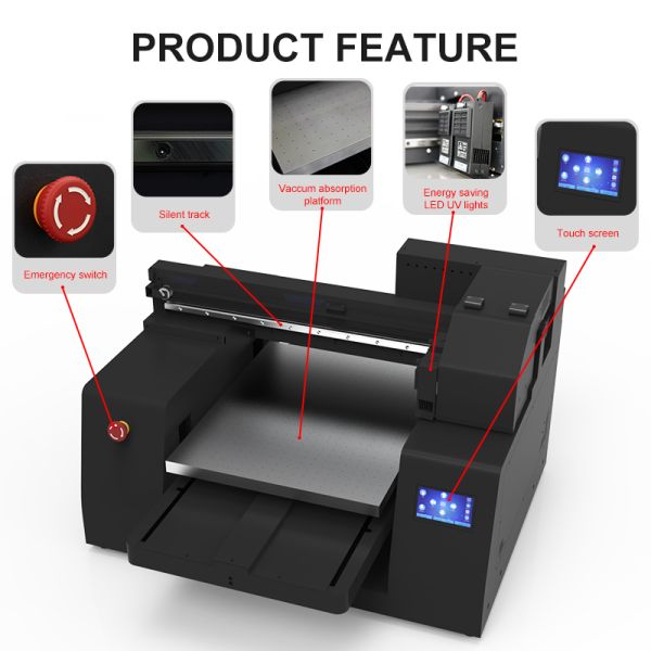 KECAI 4050 UV Printer A2 Fast Shipping 2-head Xp600 Printing Machine Direct UV Flatbed Printer for Acrylic PVC Bottle Mug