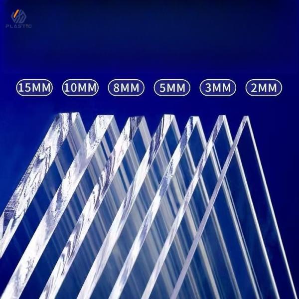 1250x2450mm Clear Acrylic Sheet High Glossy Finish Cast Production Process
