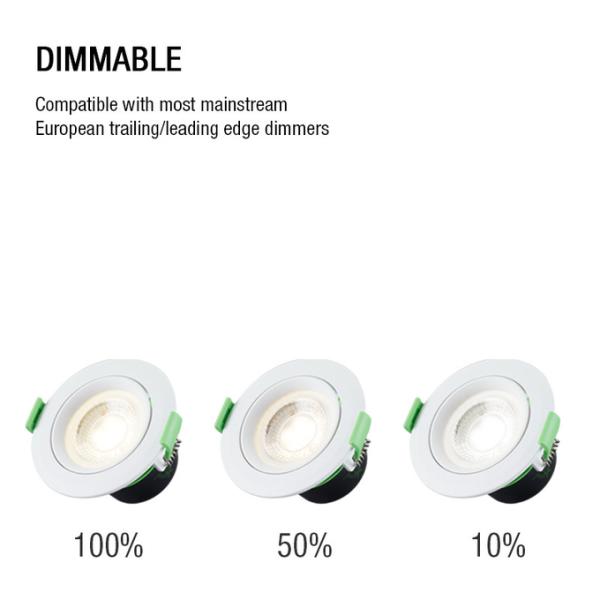 No Flicker Mini Dimmable LED Downlights Waterproof Tiltable 5W 99Ra