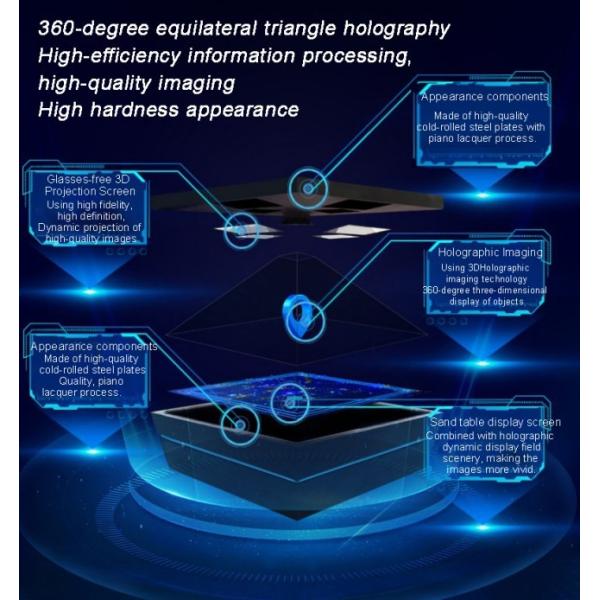 Naked-Eye 3D Transparent Screen Display Cases Customized 360-Degree Holographic Display Cabinets Manufacturer