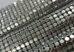 Sparkling Decorative Aluminum Sequin Metallic Mesh Fabric Flat Shape Matted /