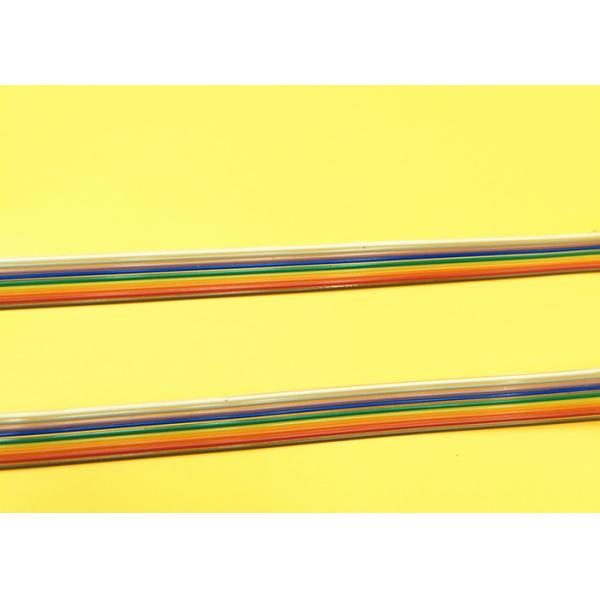 Electronic Flat Rainbow Ribbon Cable , 2.0mm Pitch Connector Flat Connector Cable