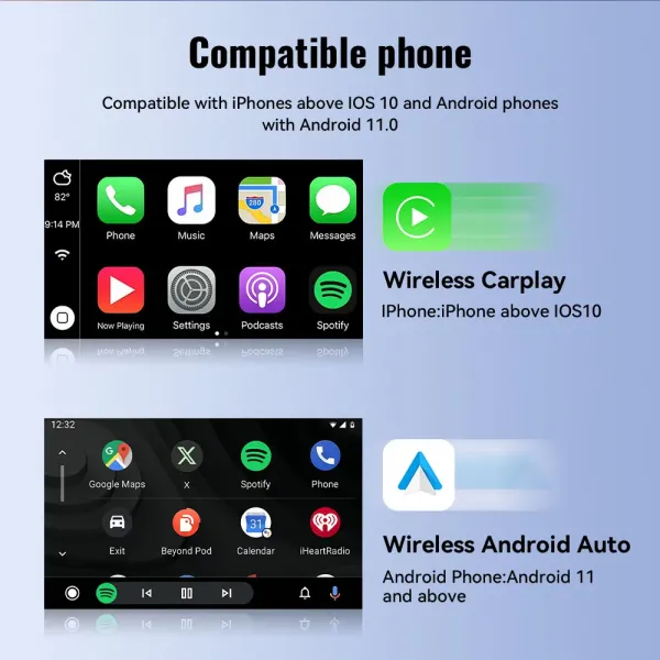 Wired To Wireless Carplay Box Android Android Auto Car Interconnection Converter Box